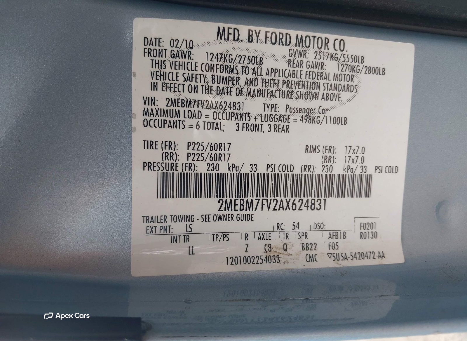 Mercury Grand Marquis 2010