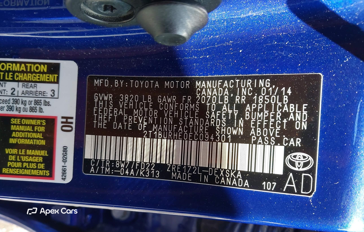 Toyota Corolla 2014