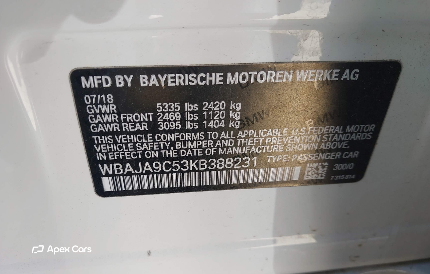BMW Series 5 2019