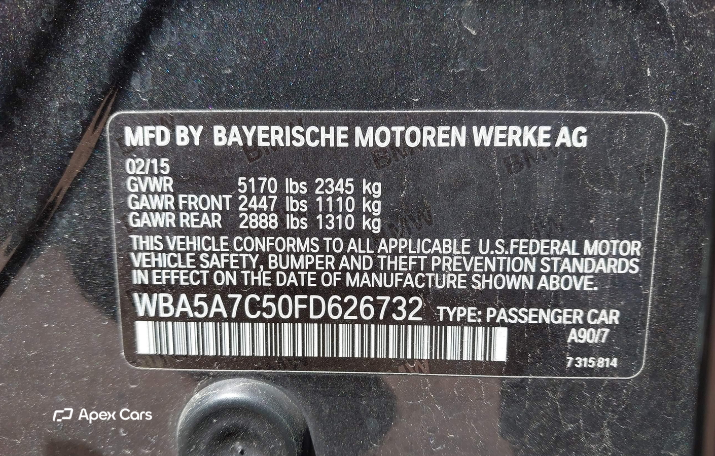 BMW Series 5 2015
