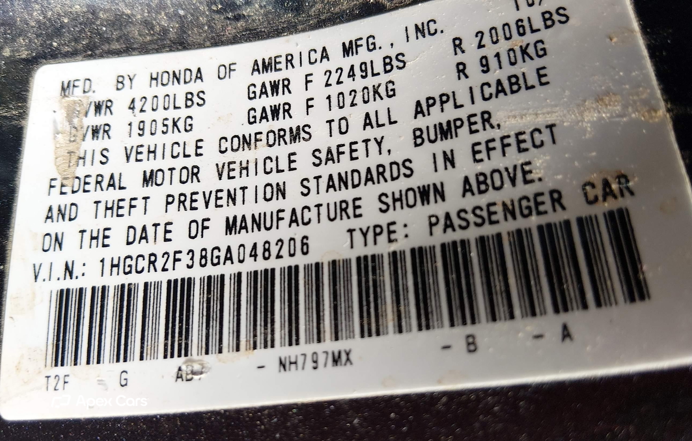 Honda Accord 2016