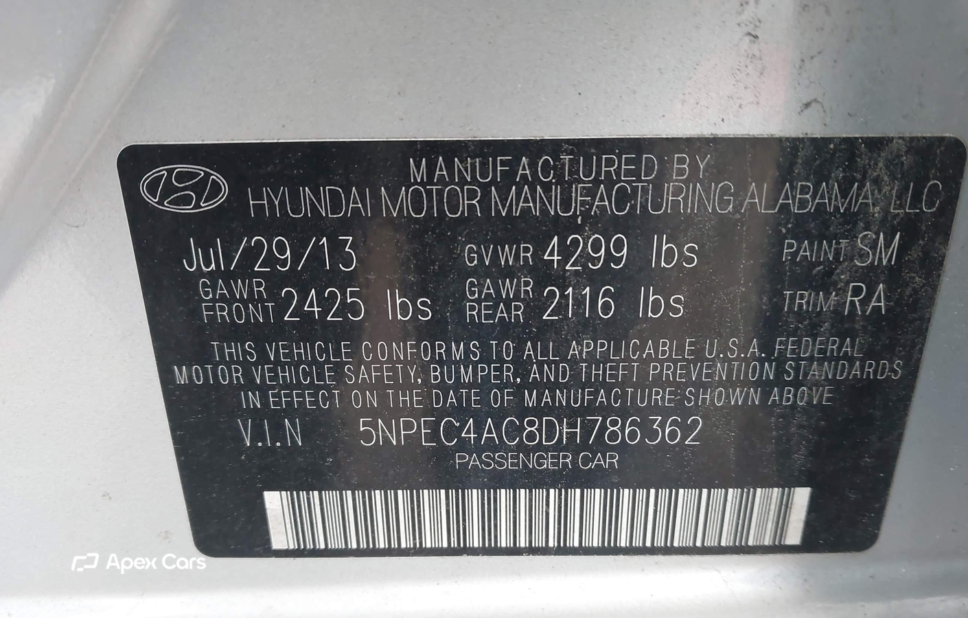 Hyundai Sonata 2013