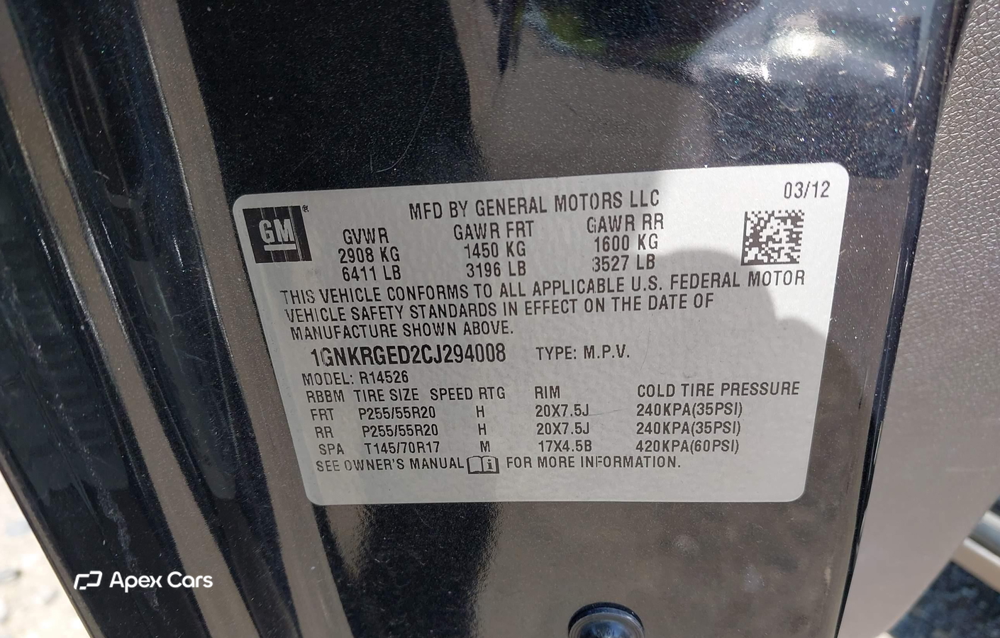 Chevrolet Traverse 2012