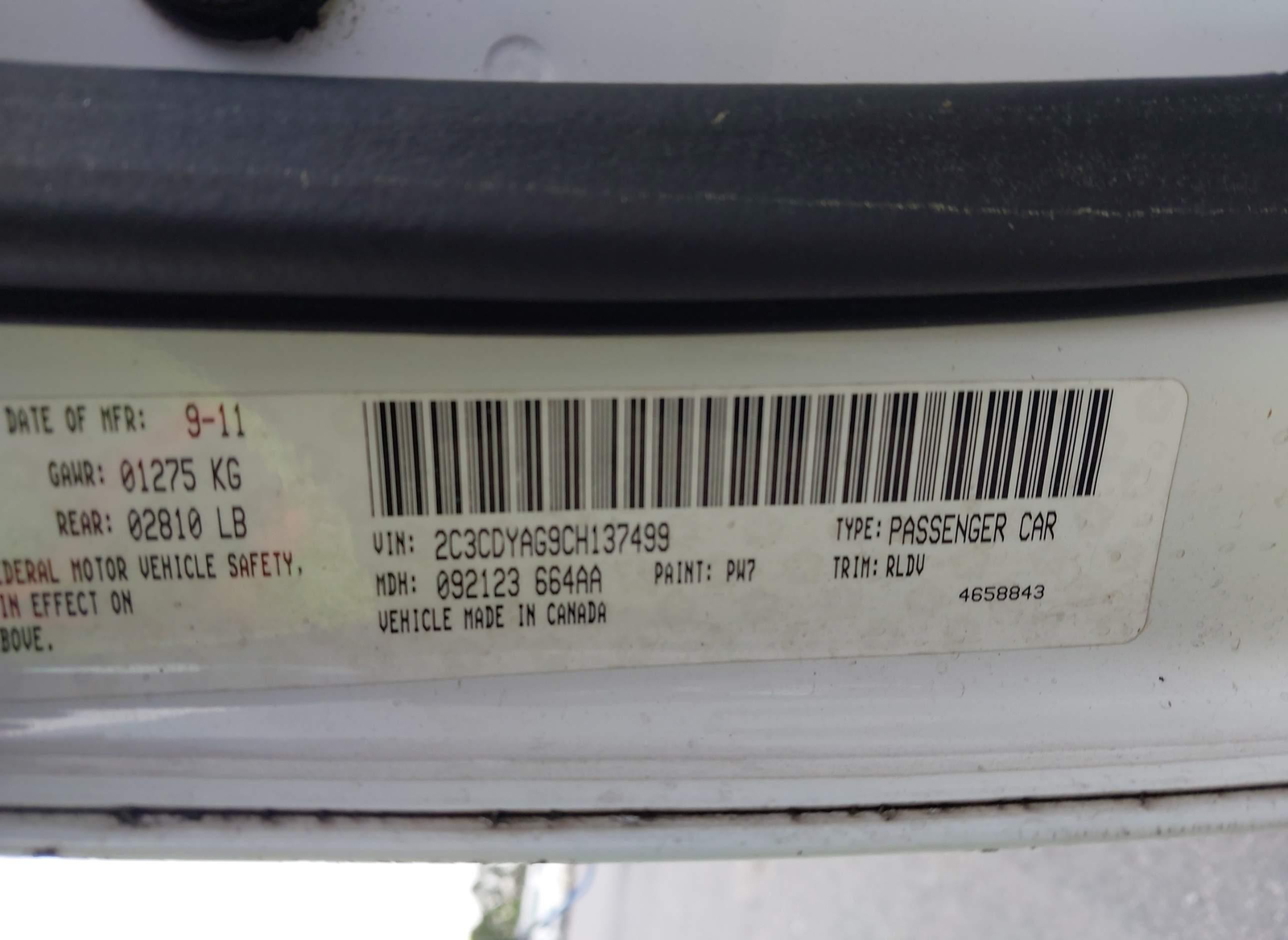 Dodge Challenger 2012