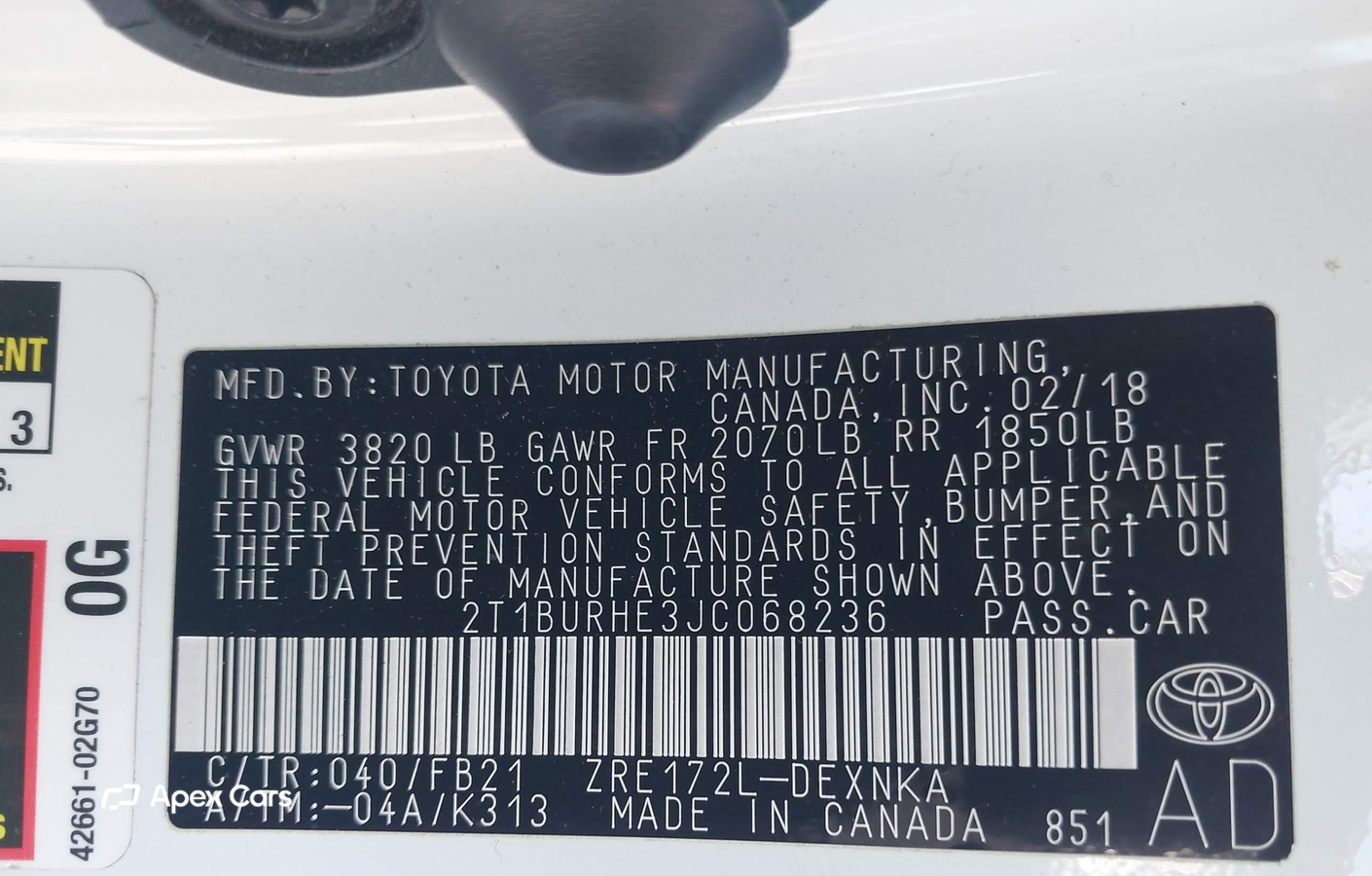 Toyota Corolla 2018