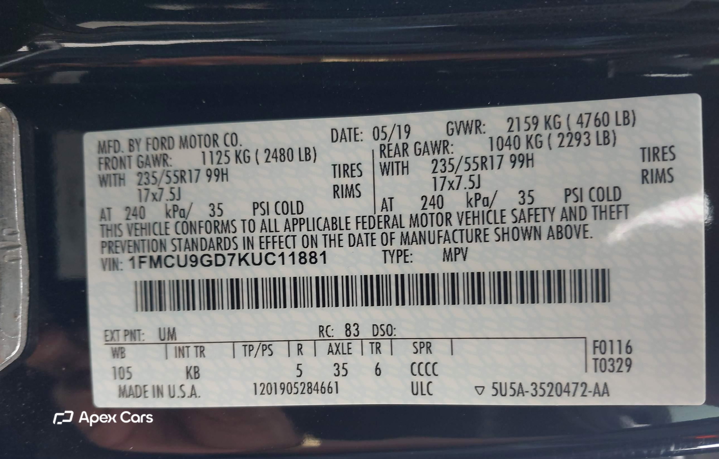 Ford Escape 2019