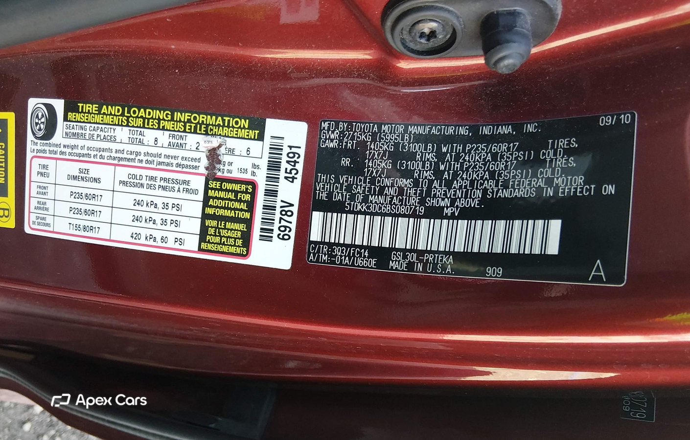 Toyota Sienna 2011