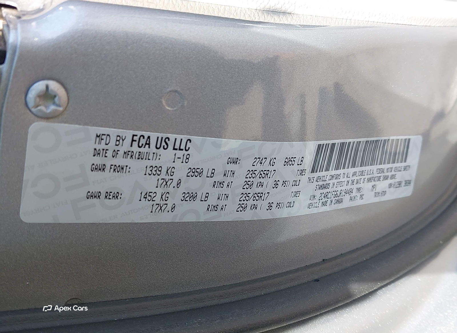 Chrysler Pacifica 2018