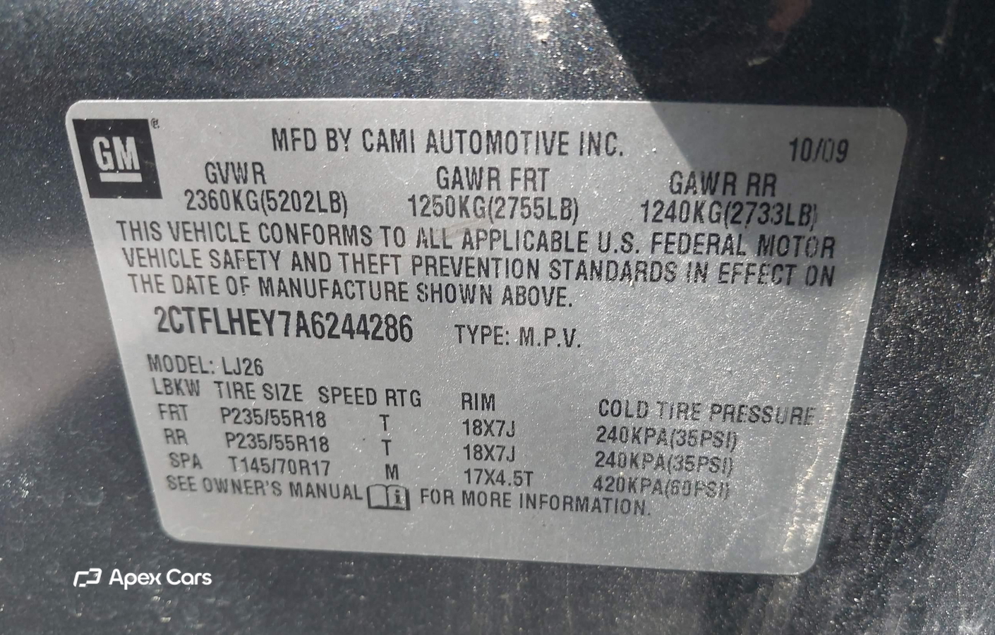GMC Terrain 2010