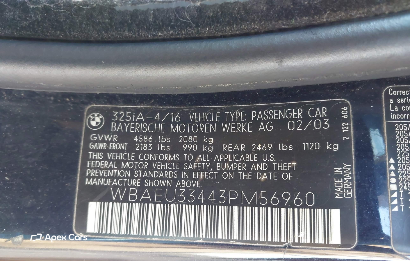 BMW Series 3 2003