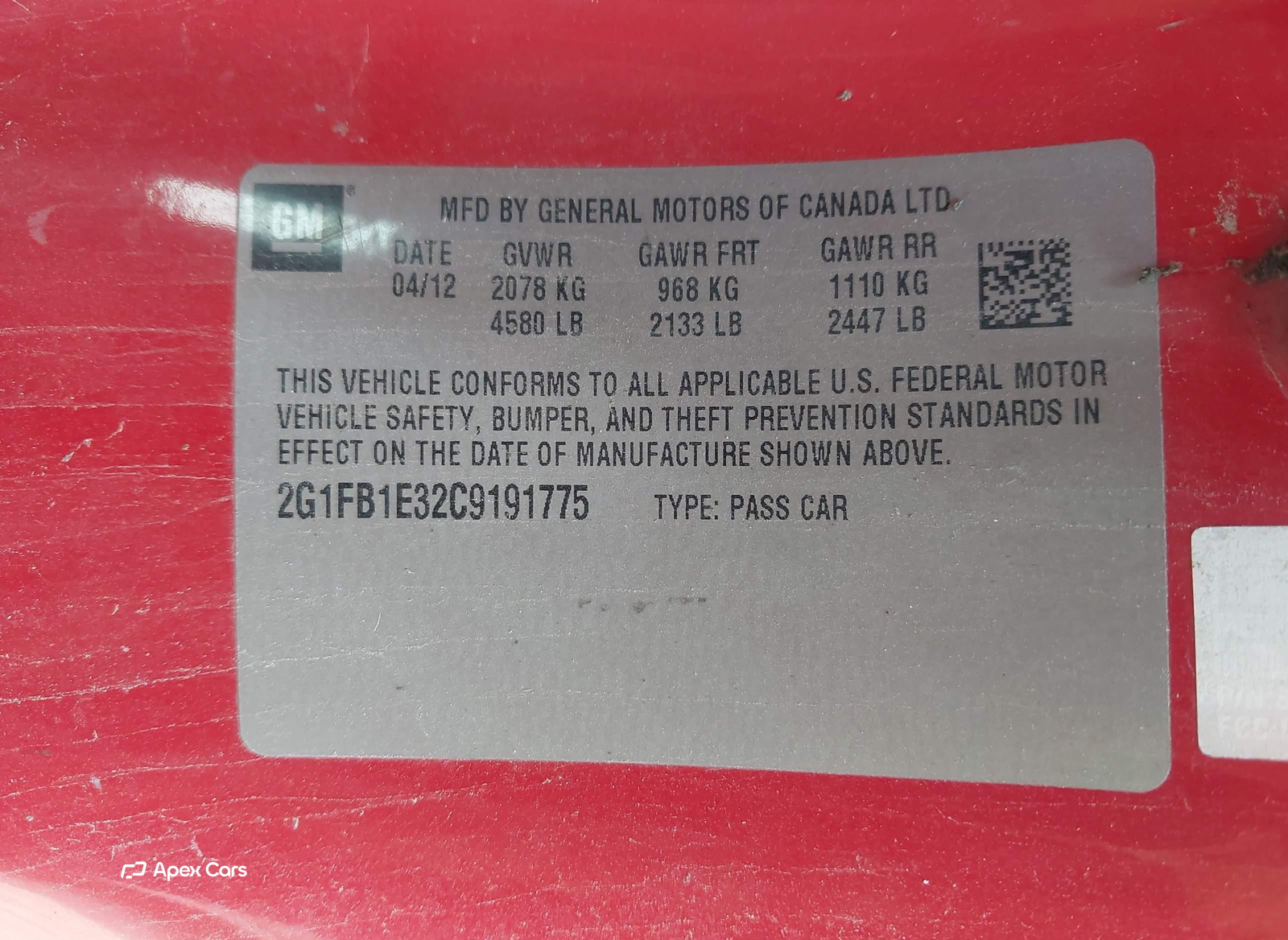 Chevrolet Camaro 2012