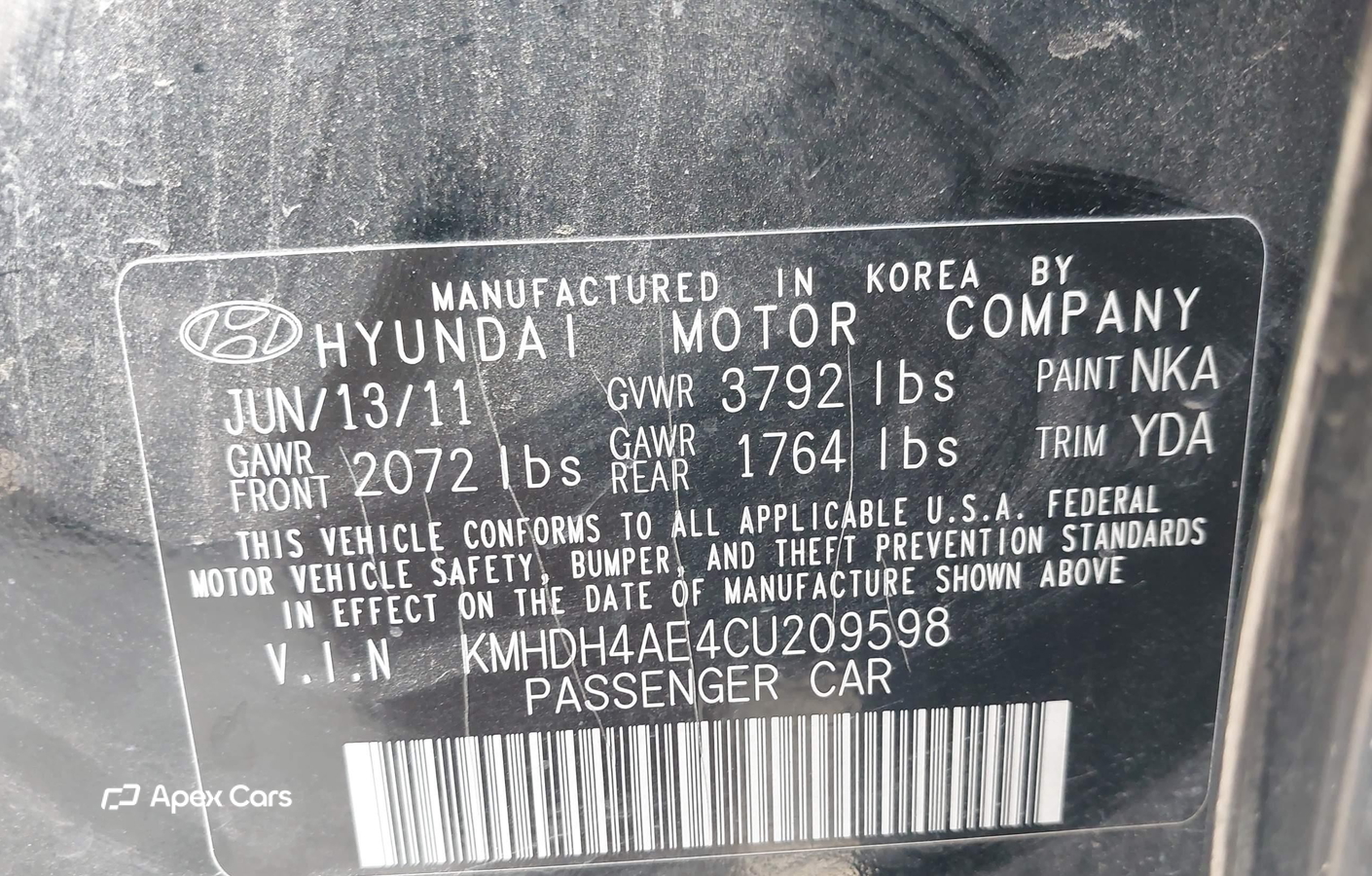 Hyundai Elantra 2012