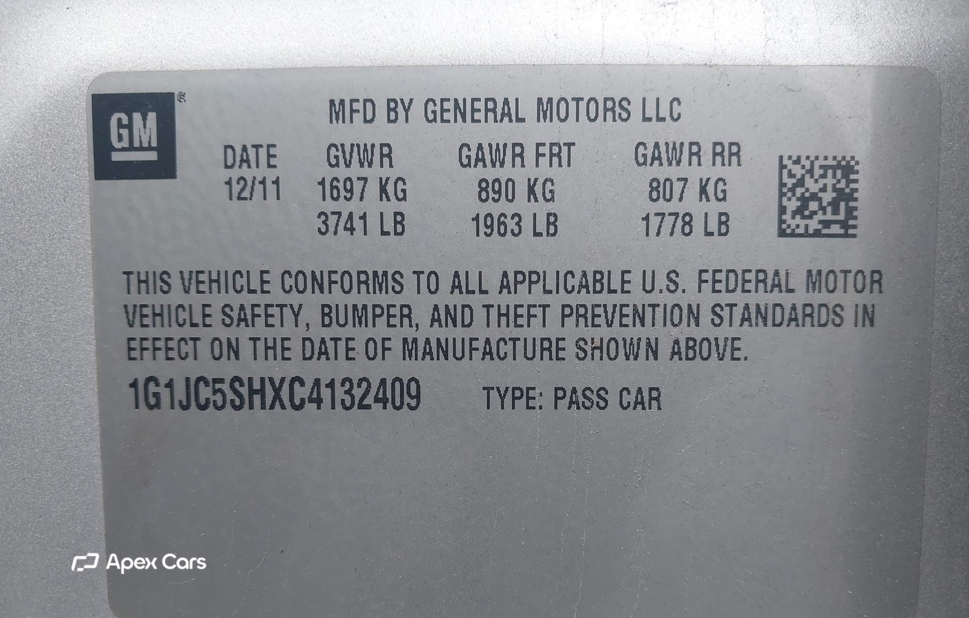 Chevrolet Sonic 2012