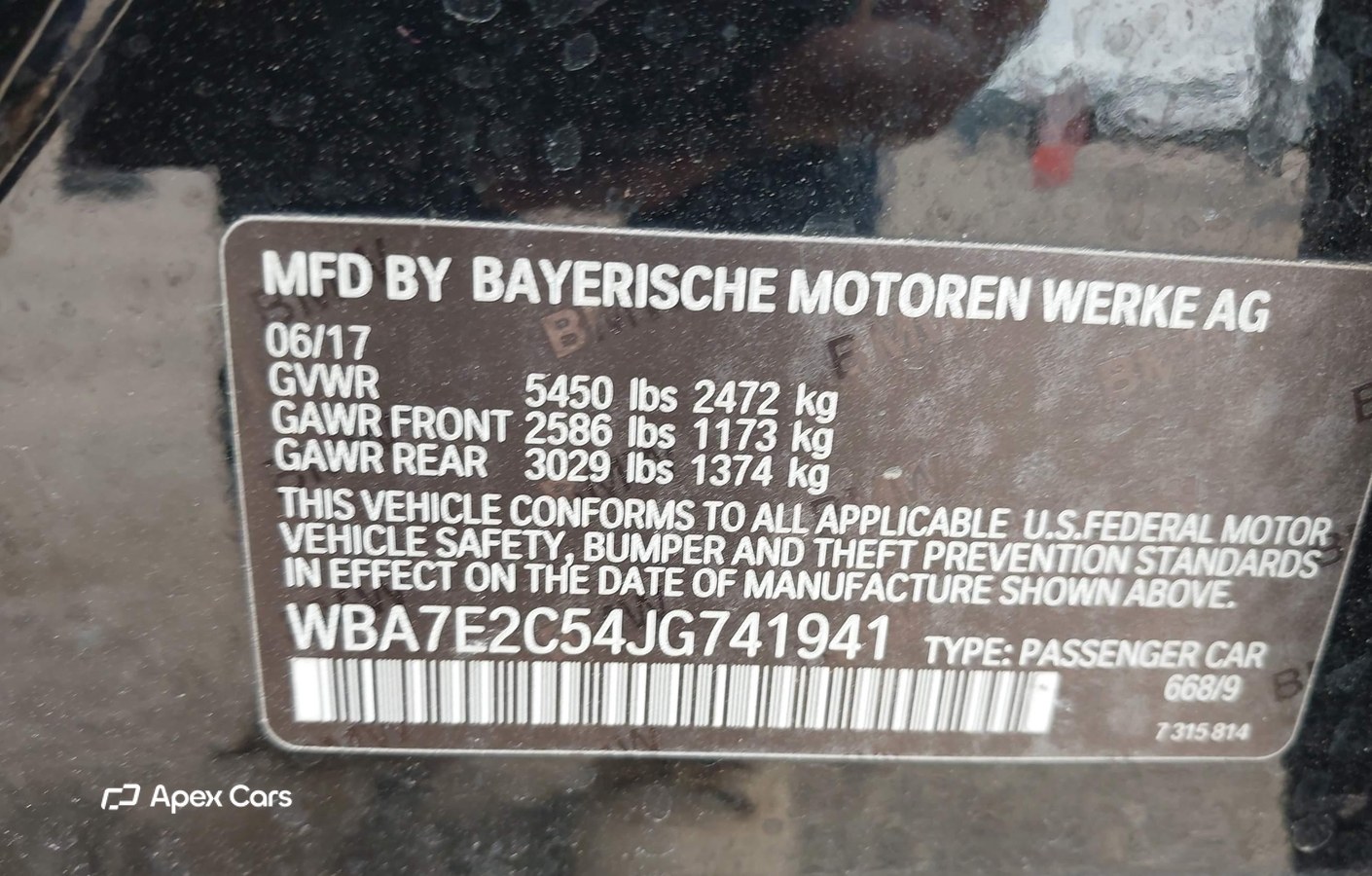 BMW Series 7 2018