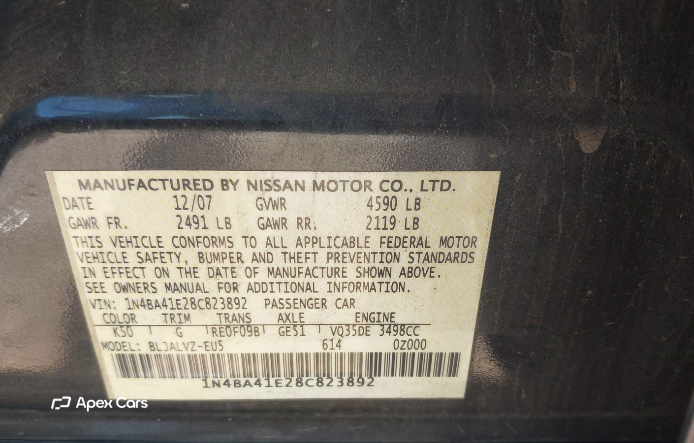 Nissan Maxima 2008