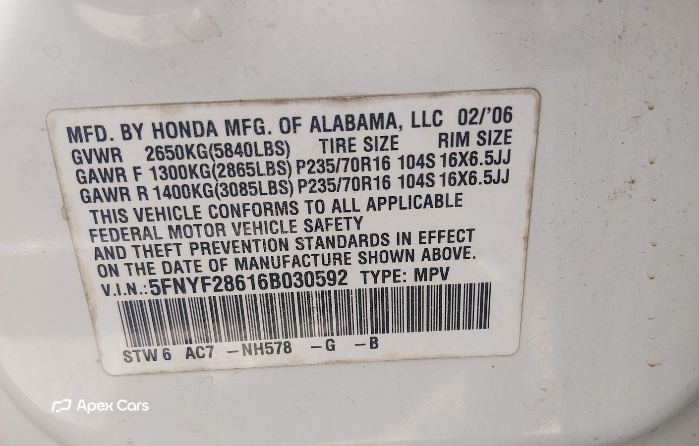 Honda Pilot 2006