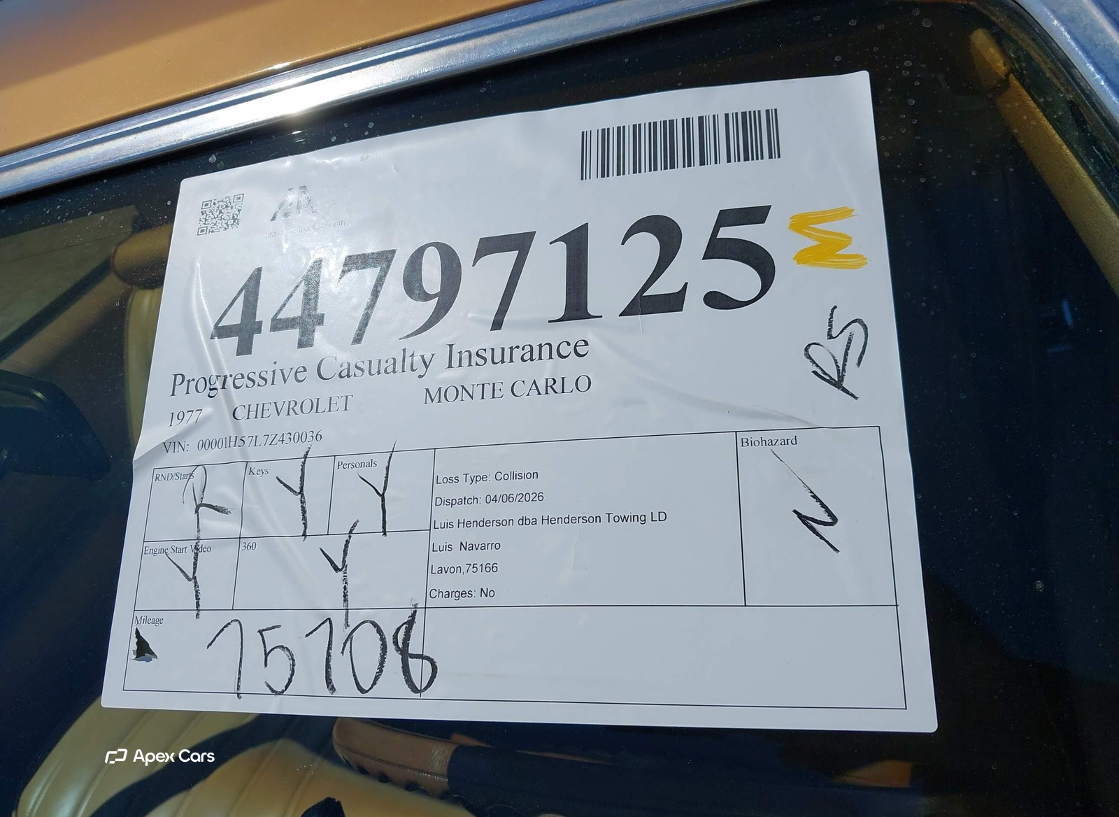 Chevrolet Monte Carlo 1977