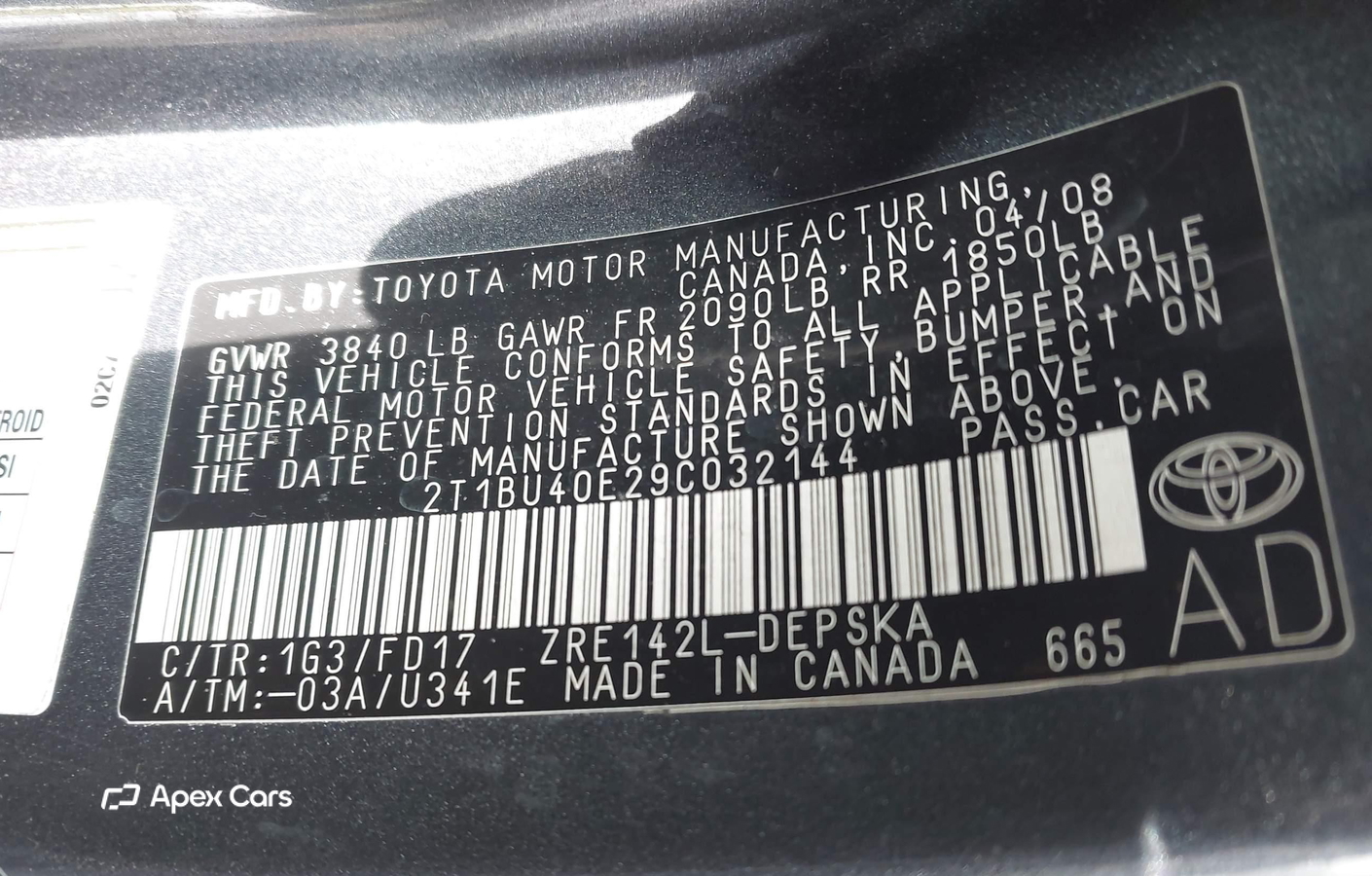 Toyota Corolla 2009