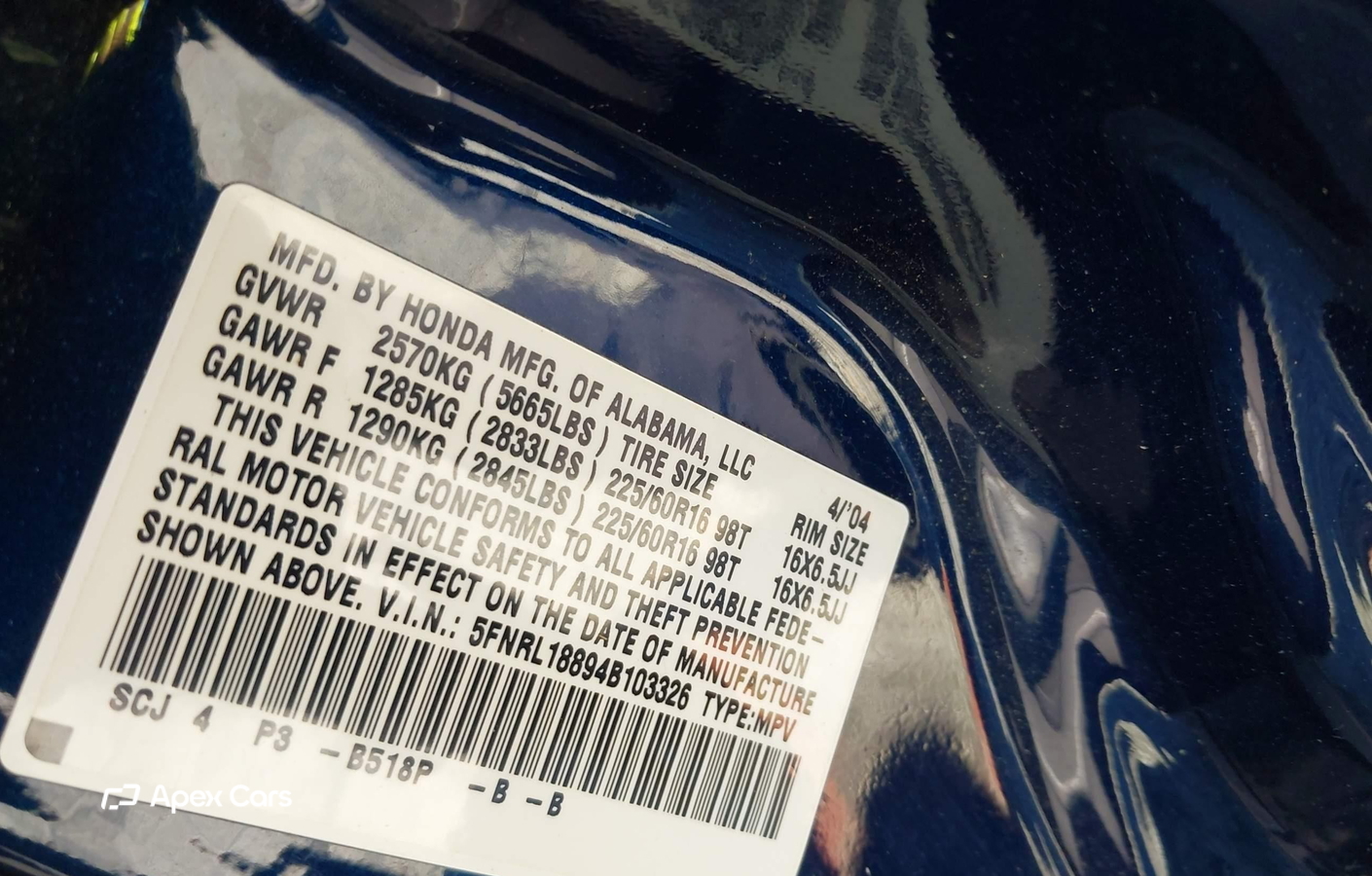 Honda Odyssey 2004