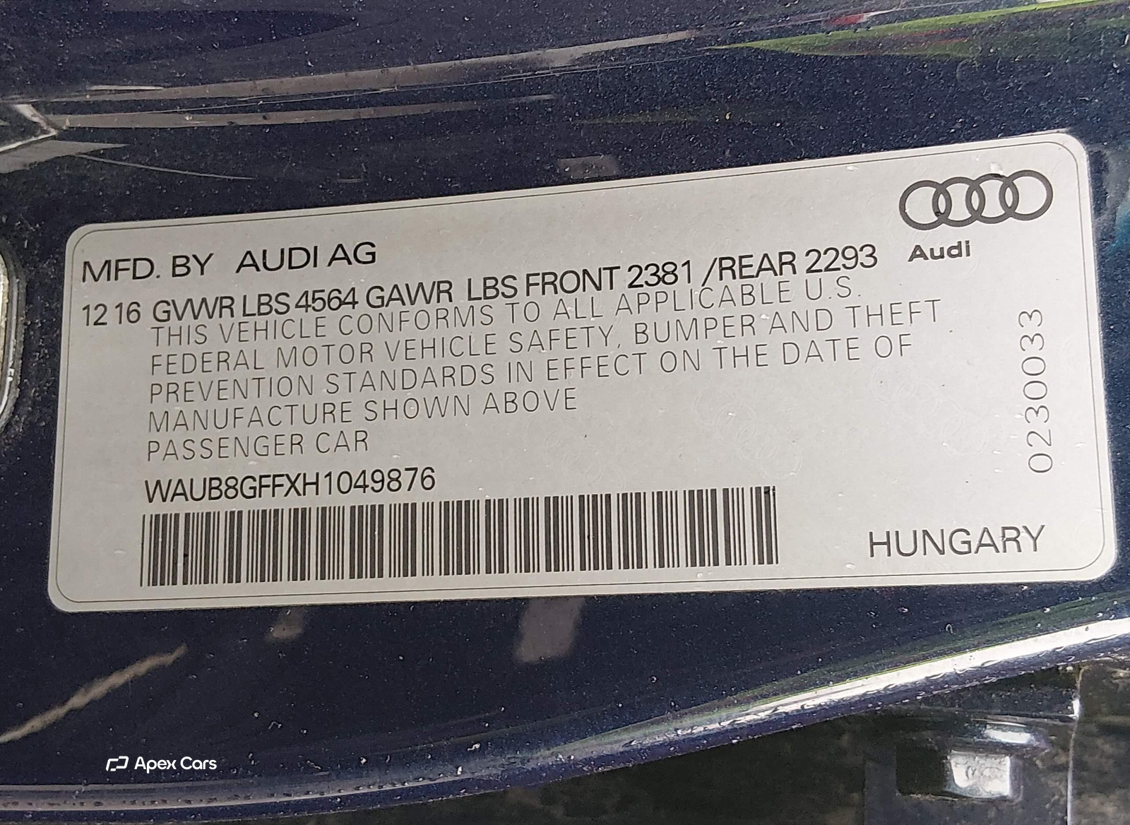 Audi A3 2017