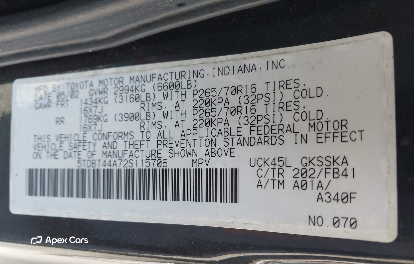 Toyota Sequoia 2002