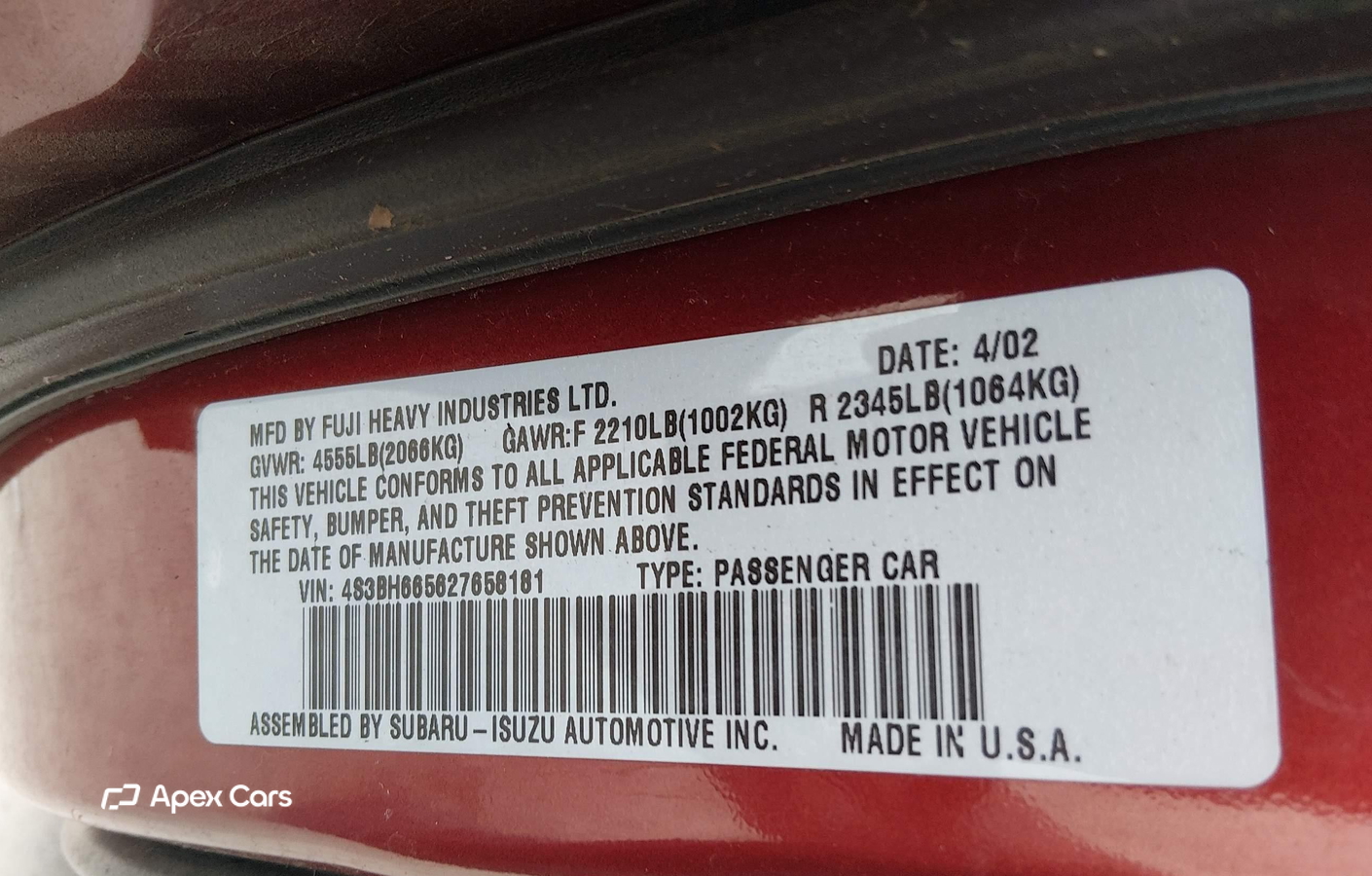 Subaru Outback 2002