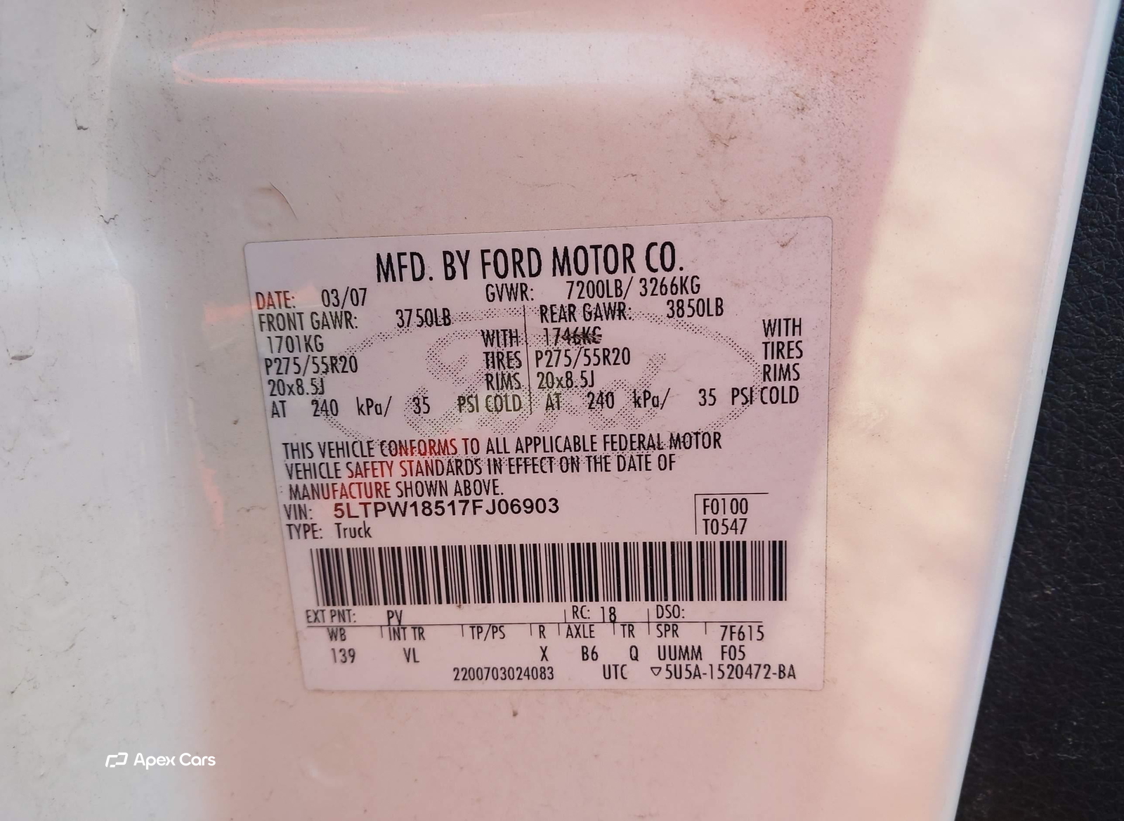 Lincoln Mark LT 2007