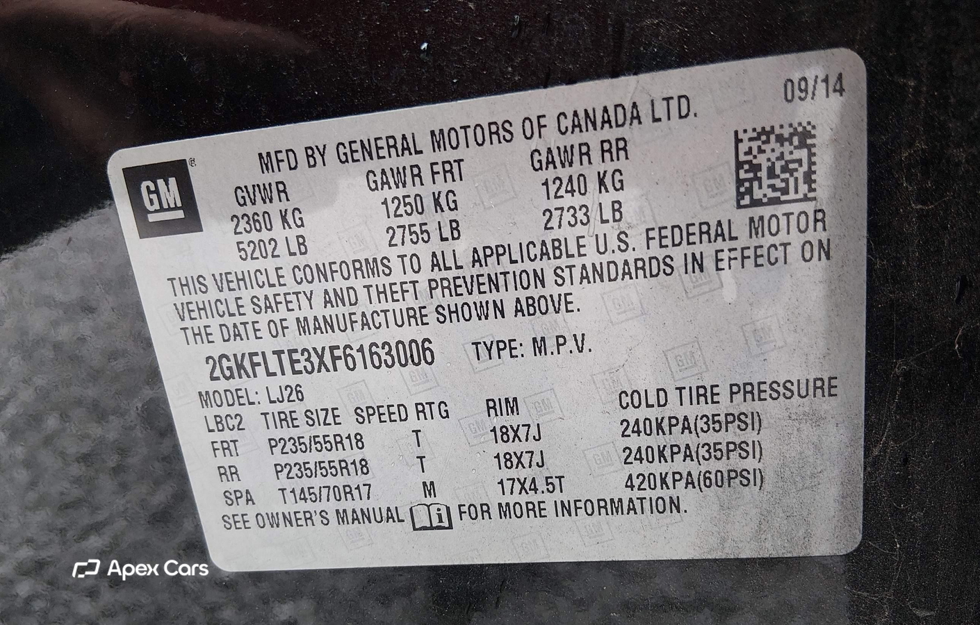GMC Terrain 2015