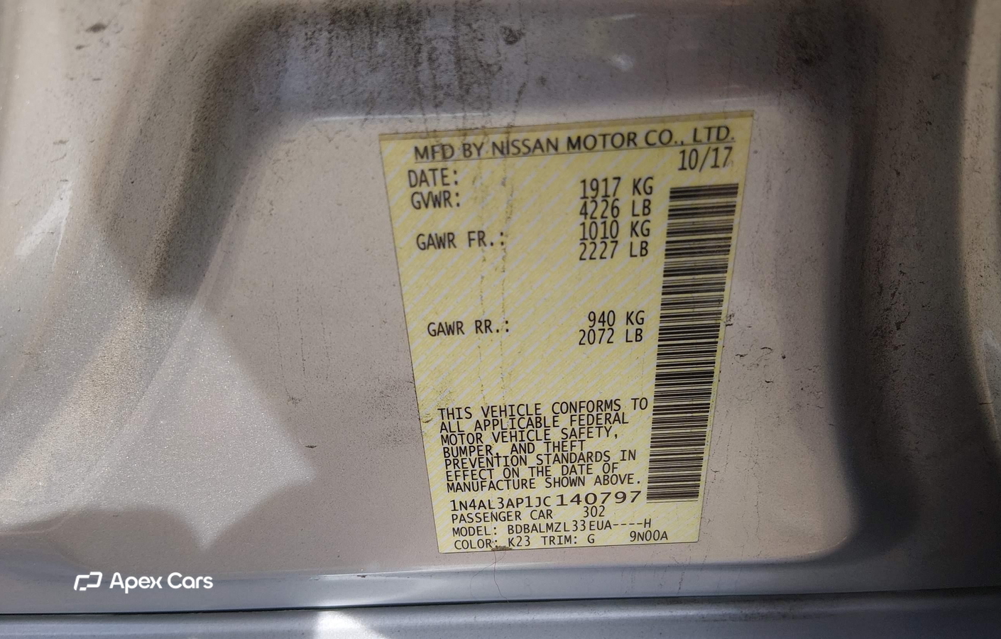 Nissan Altima 2018