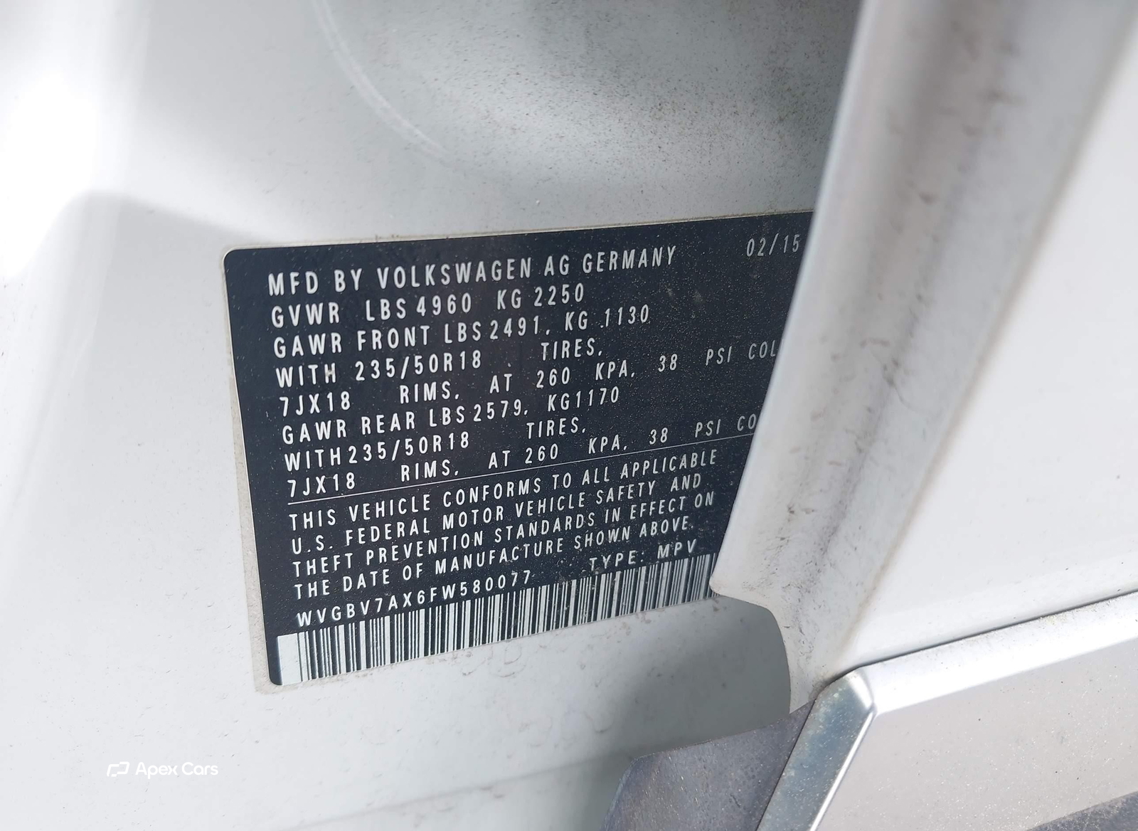 Volkswagen Tiguan 2015