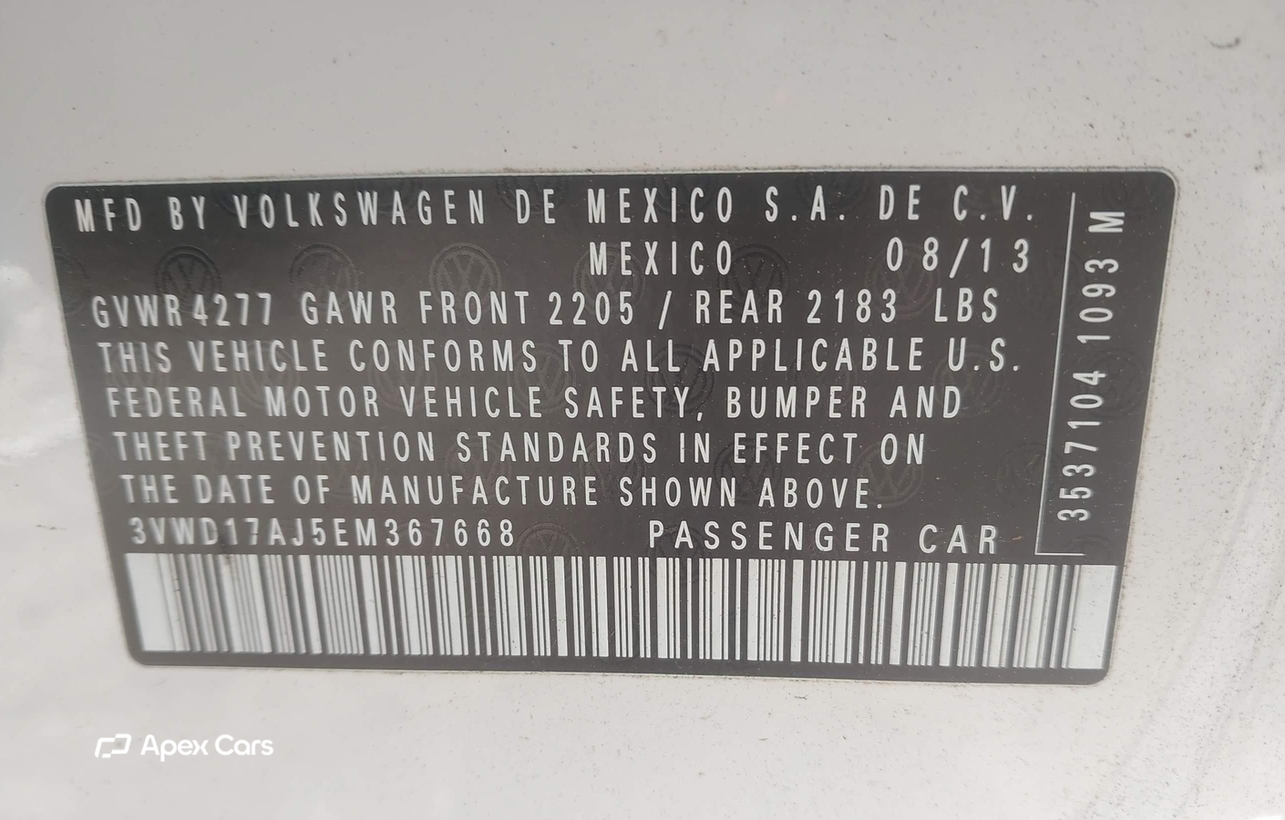 Volkswagen Jetta 2014