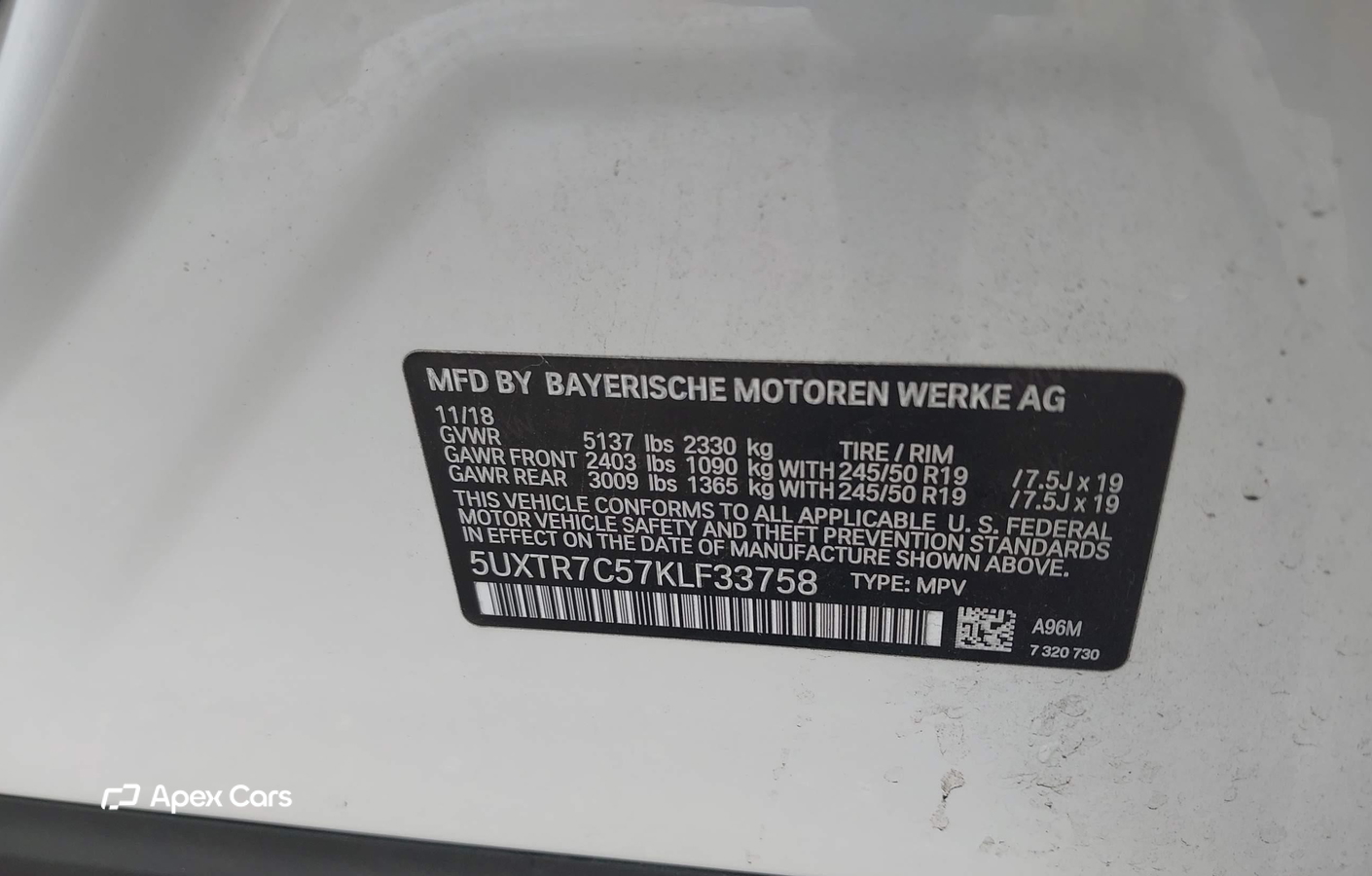 BMW X3 2019