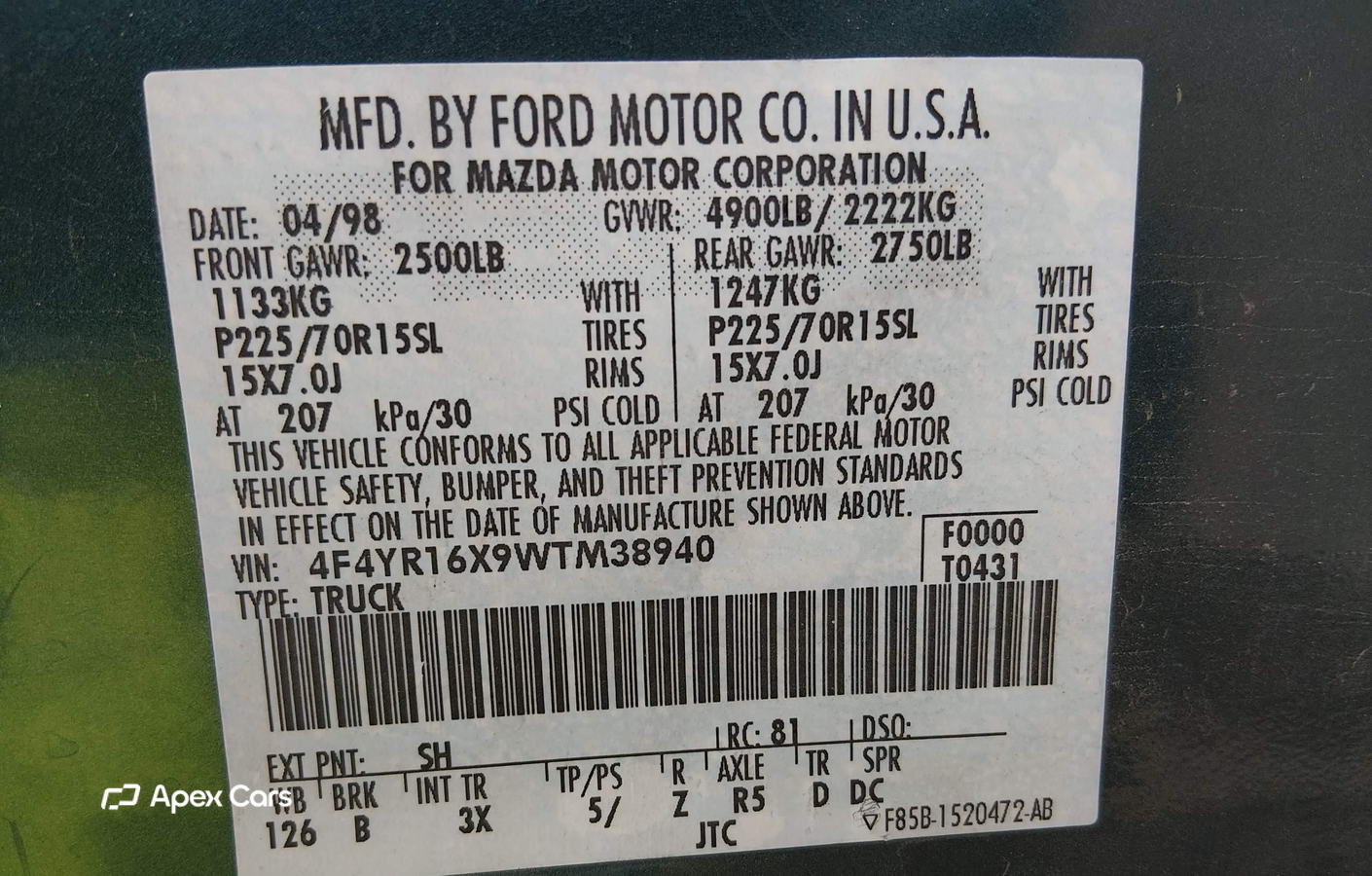 Mazda B-series 1998