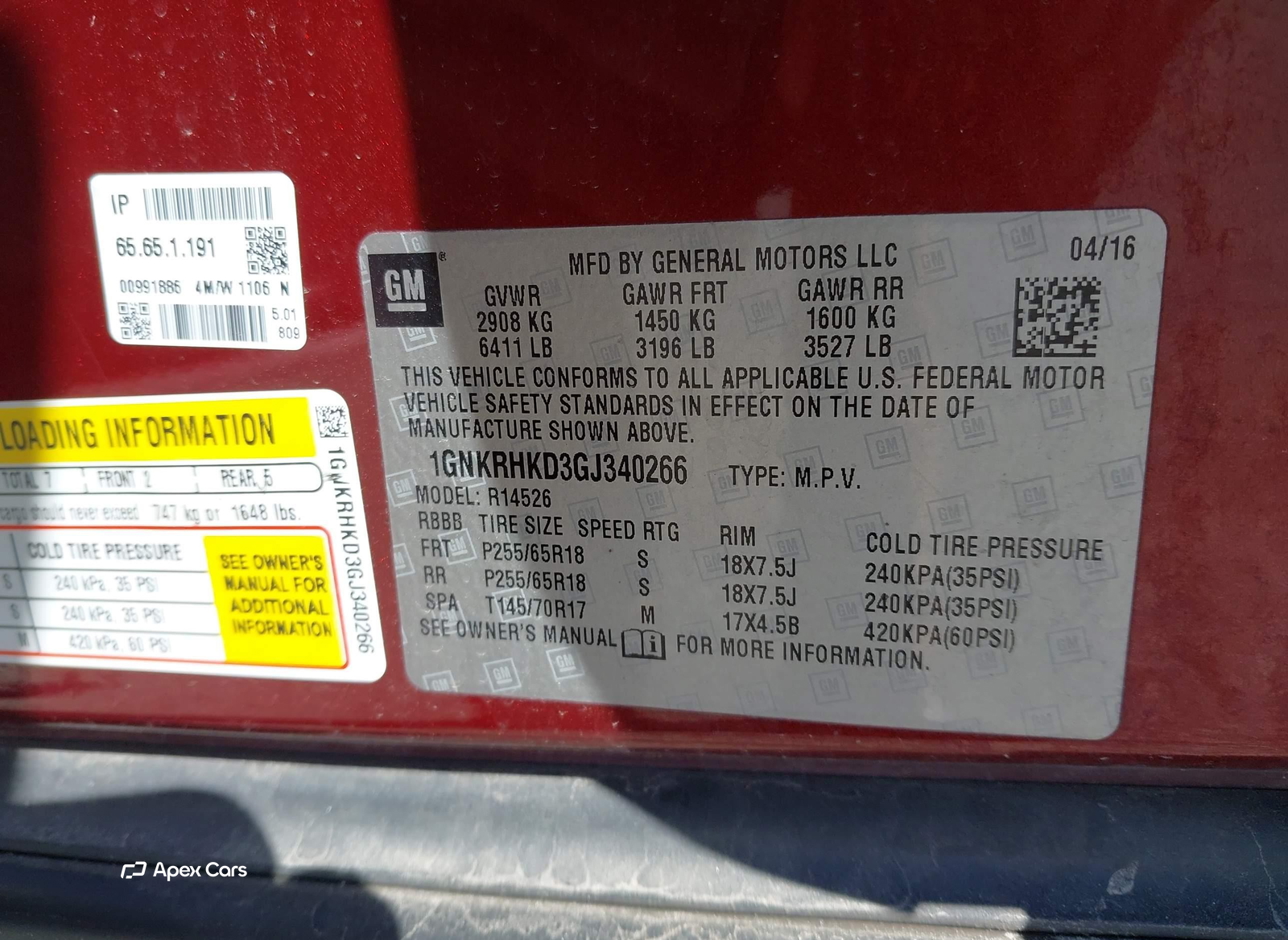 Chevrolet Traverse 2016