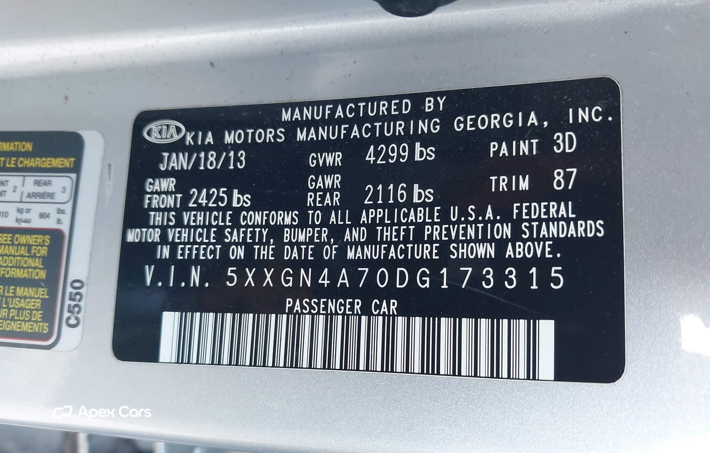 Kia Optima 2013