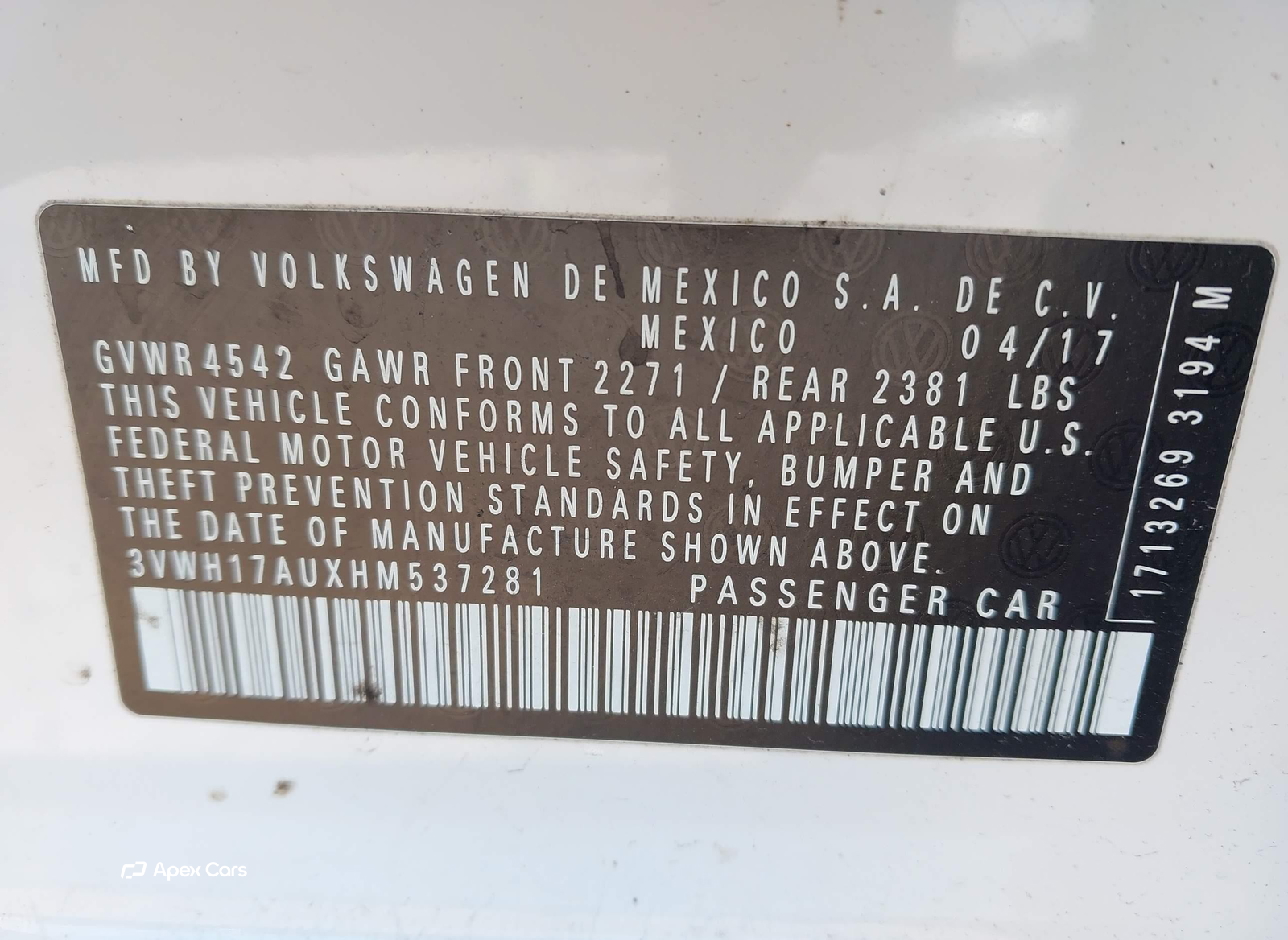 Volkswagen Golf 2017