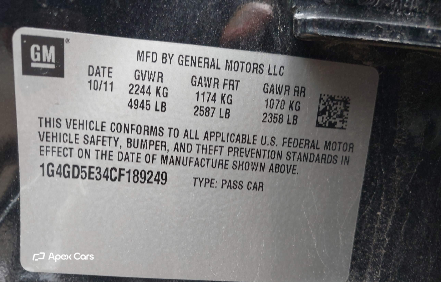Buick LaCrosse 2012