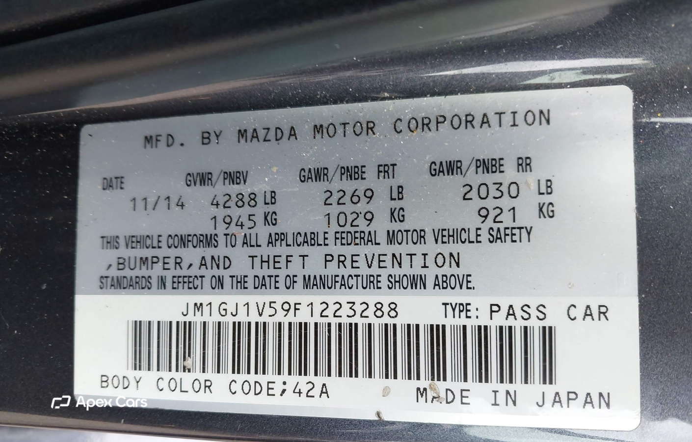 Mazda 6 2015