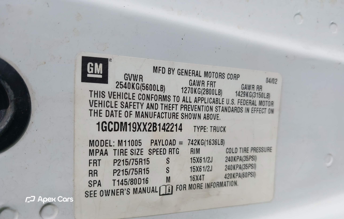 Chevrolet Astro 2002
