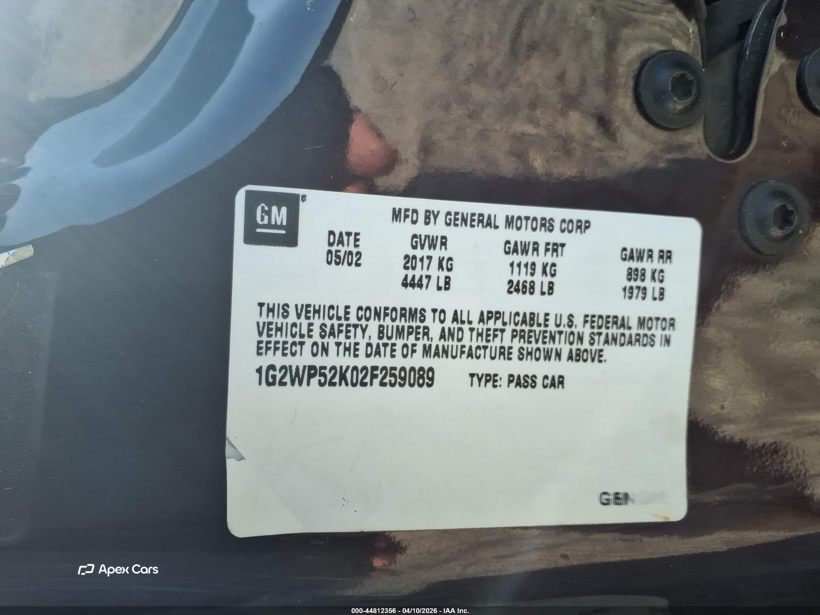 Pontiac Grand Prix 2002