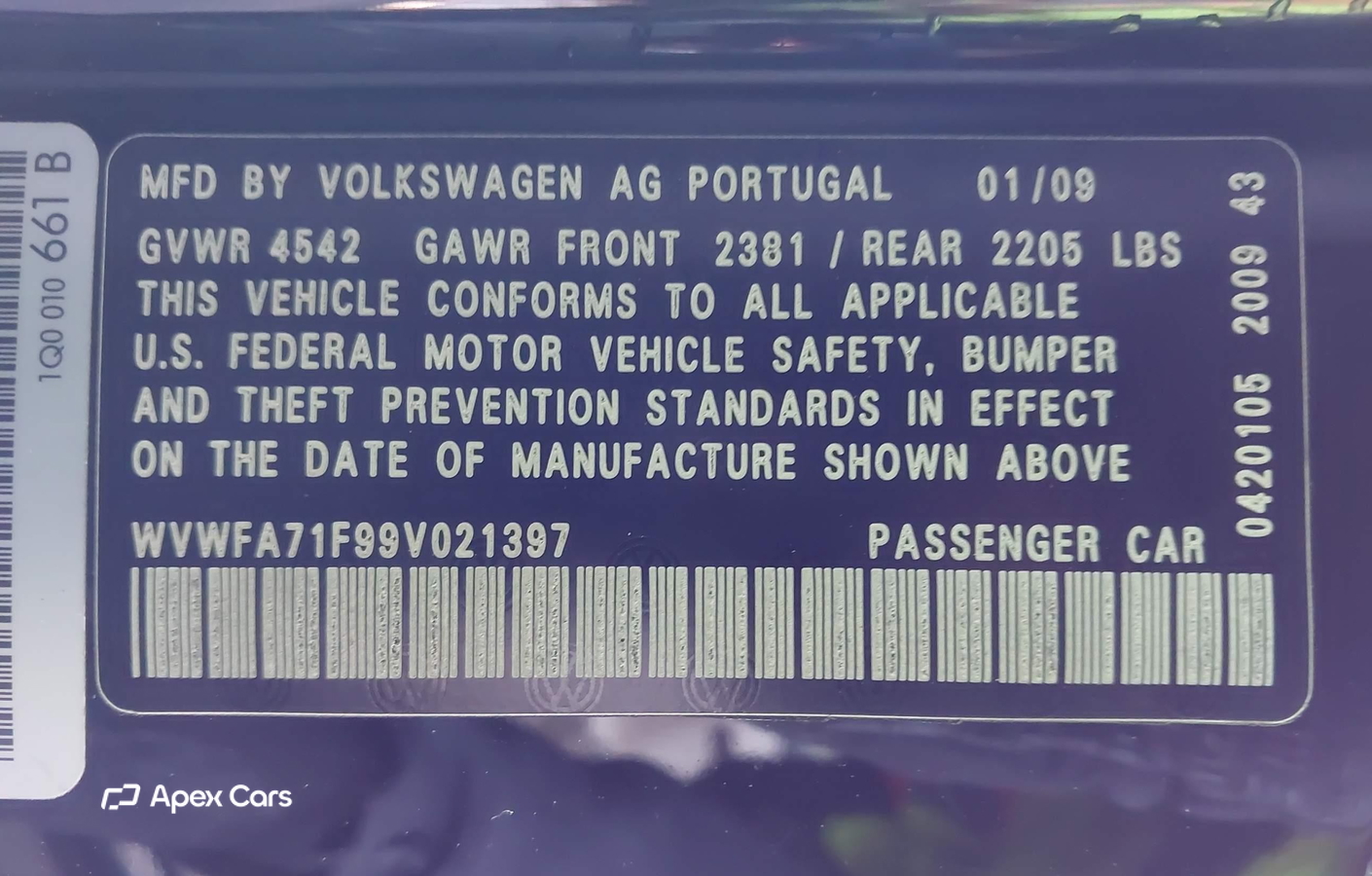 Volkswagen Eos 2009