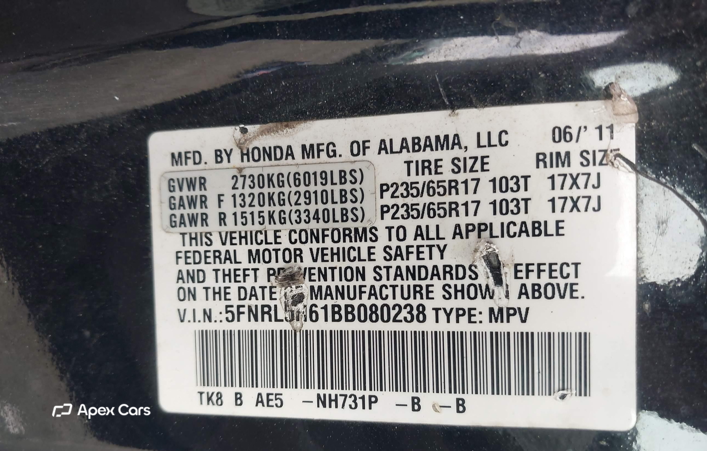 Honda Odyssey 2011