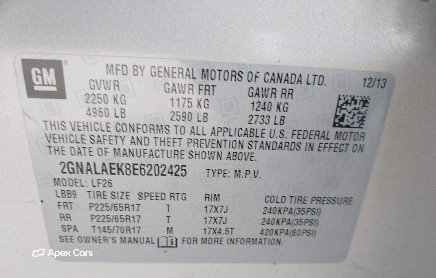 Chevrolet Equinox 2014