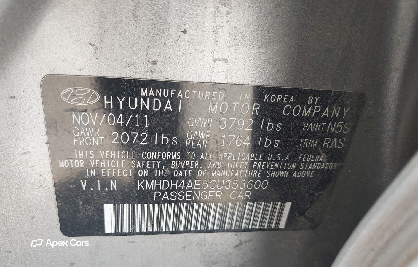 Hyundai Elantra 2012