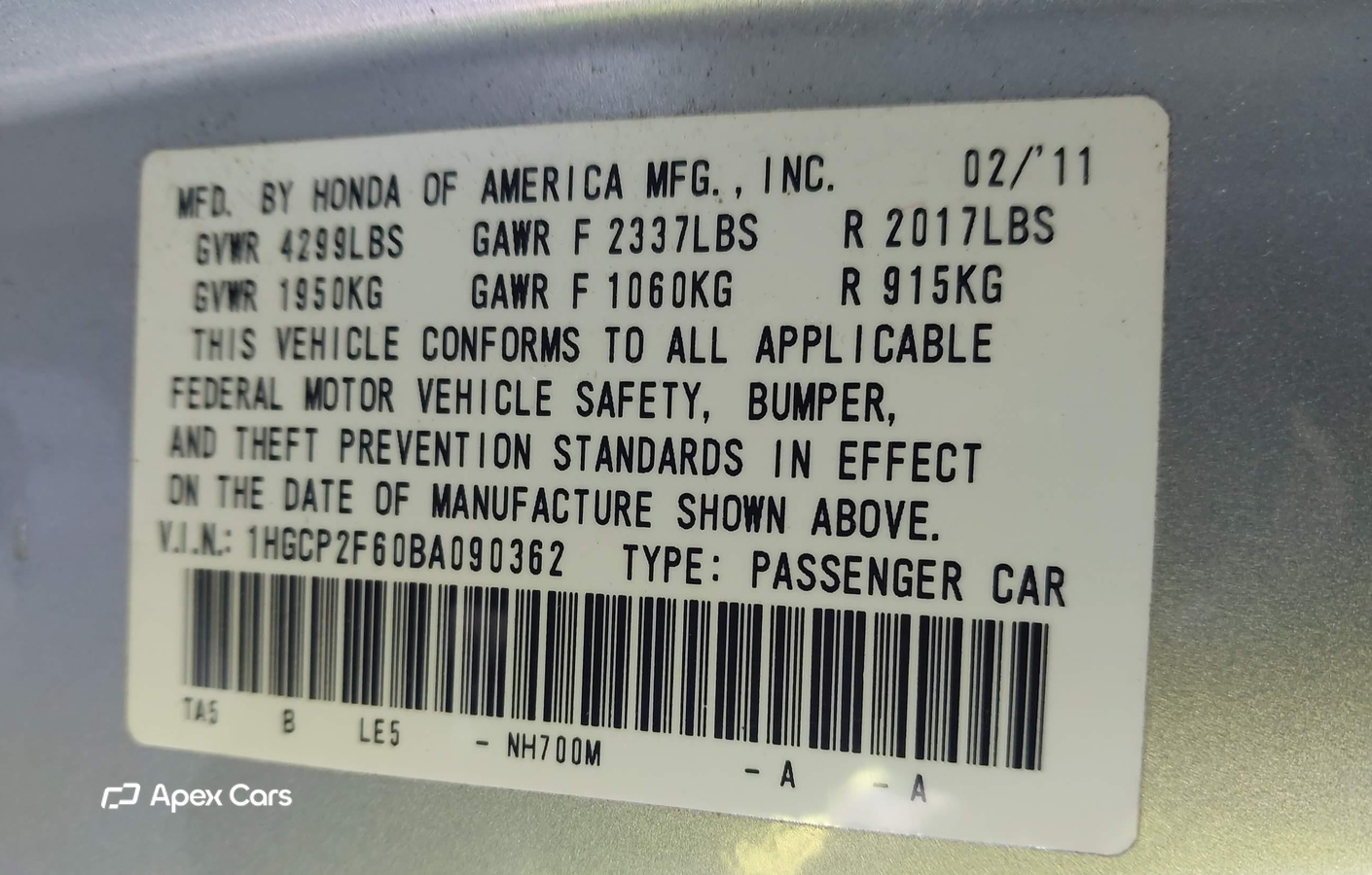 Honda Accord 2011