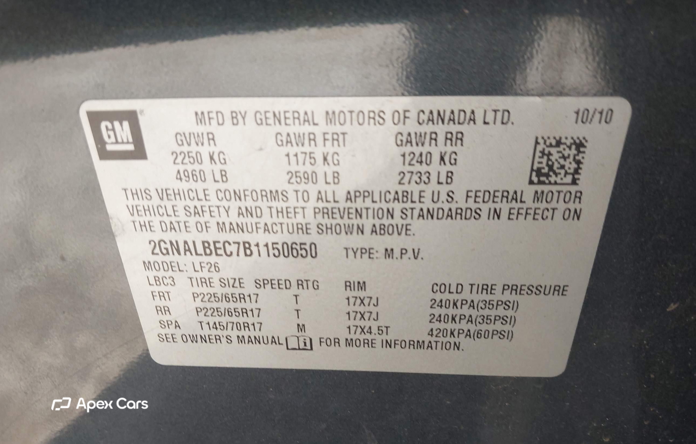 Chevrolet Equinox 2011