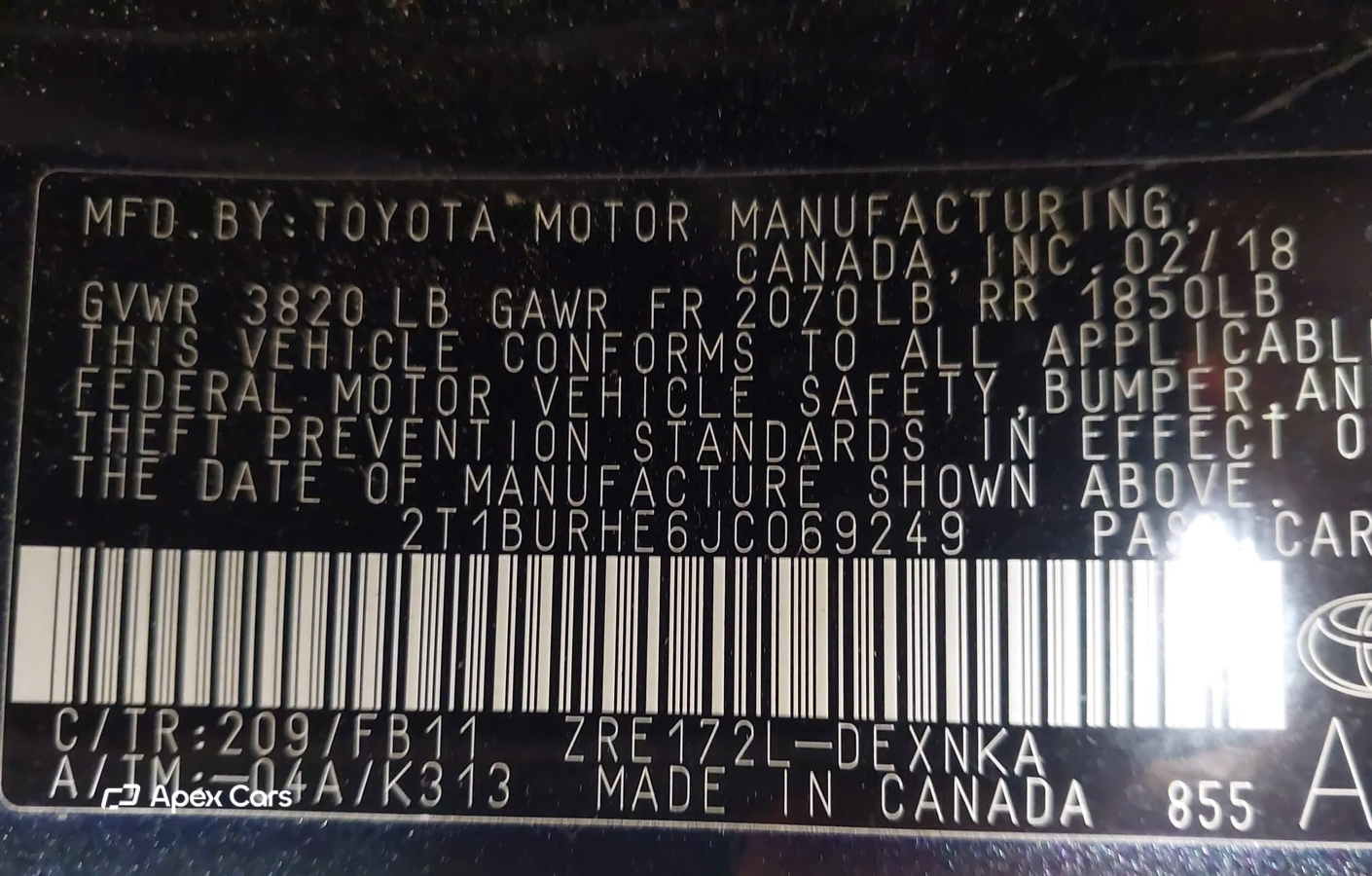 Toyota Corolla 2018