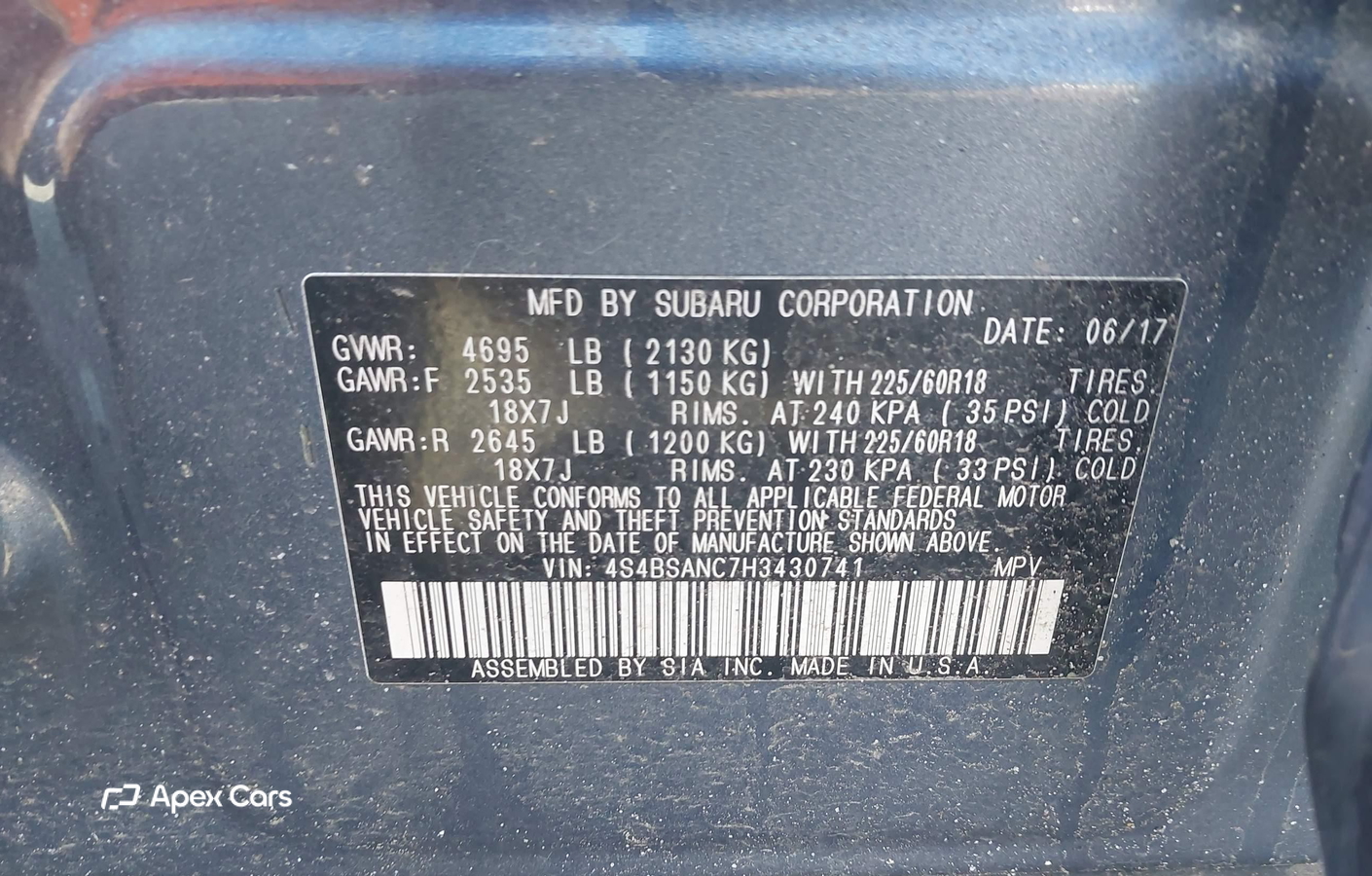Subaru Outback 2017