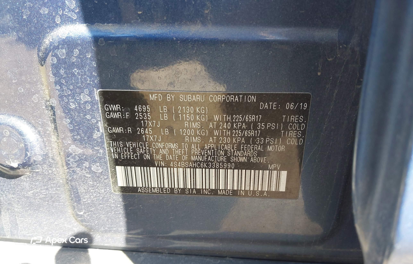 Subaru Outback 2019