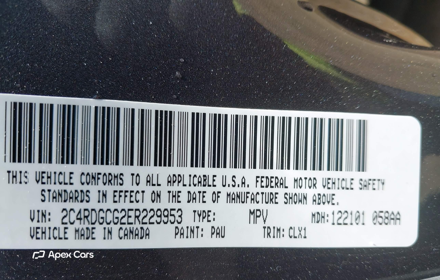 Dodge Caravan 2014